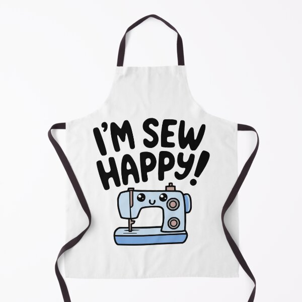 Item preview, I'm Sew Happy! Cute Sewing Machine Pun designed and sold by PMCreative.