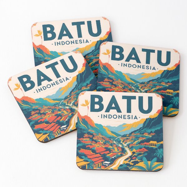 Item preview, Batu Indonesia Vintage Travel Tourism designed and sold by TravelersGems.