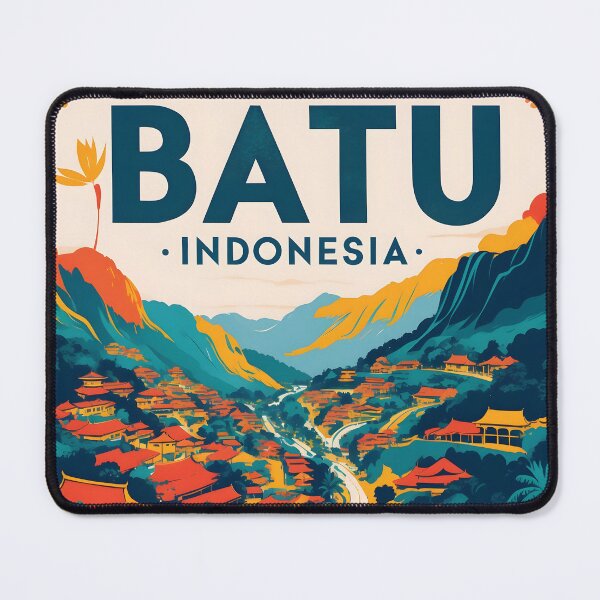 Item preview, Batu Indonesia Vintage Travel Tourism designed and sold by TravelersGems.
