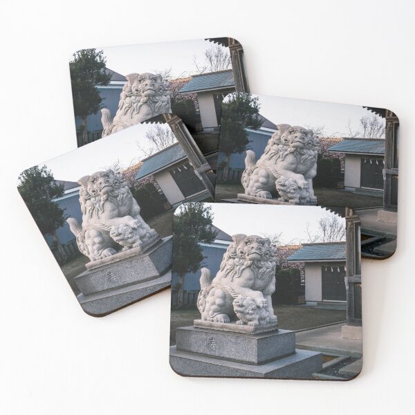 Item preview, Komainu Lion-Like Guardian at Japanese Shinto Shrine designed and sold by Pix4Japan.