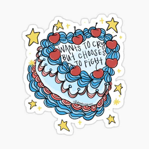 Item preview, Wants To Cry But Chooses To Fight! designed and sold by Doodle Gems.