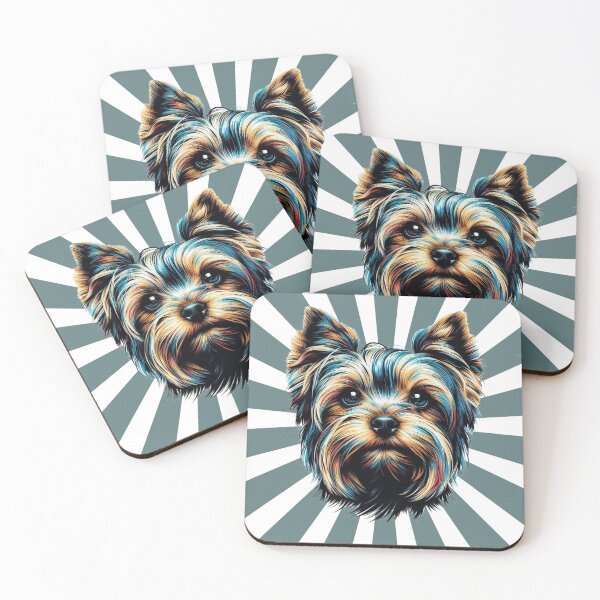 Item preview, Retro Sunburst Yorkie designed and sold by adriana-holmes.