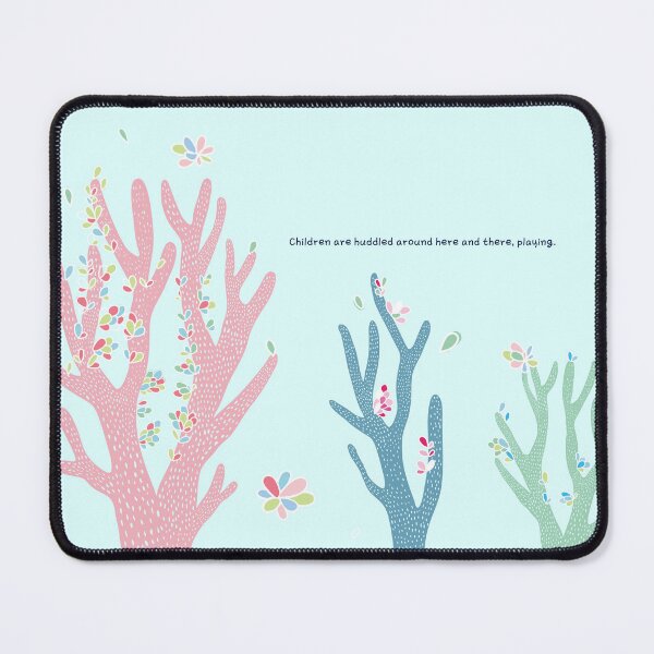 Item preview, Children Playing Around the Trees – Whimsical Nature Art designed and sold by dearjunie.