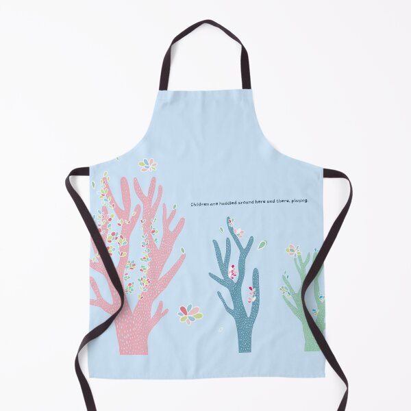 Item preview, Children Playing Around the Trees – Whimsical Nature Art designed and sold by dearjunie.