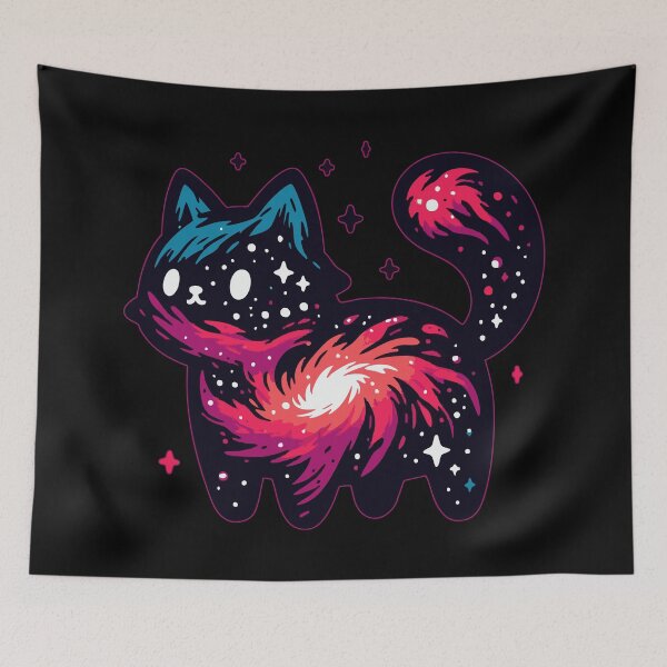 Item preview, Kawaii Cosmic Cat Stars designed and sold by TomFrontierArt.