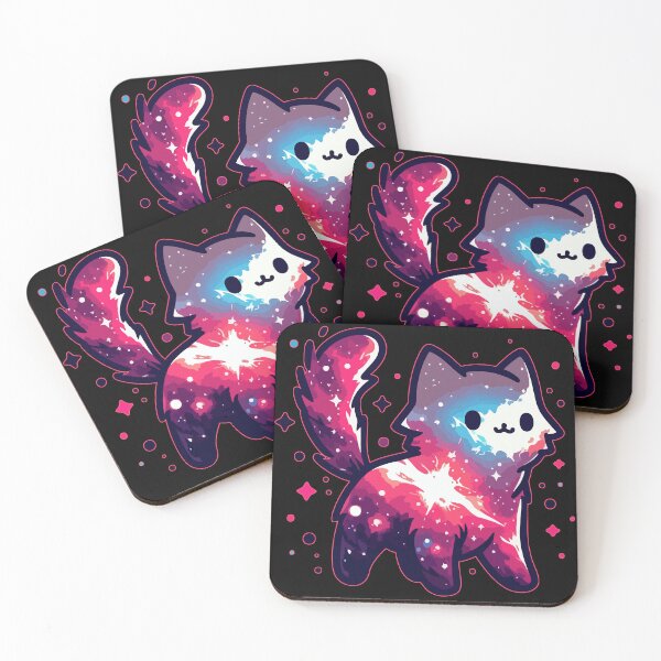 Item preview, Kawaii Cosmic Cat Stars Nebula designed and sold by TomFrontierArt.