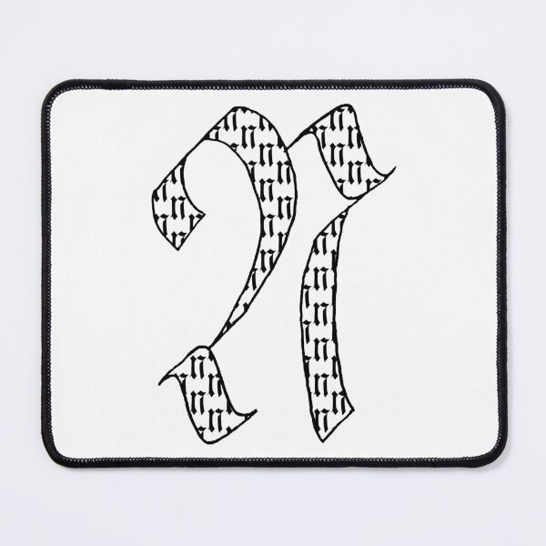 Item preview, Elegant calligraphy design of the initial N, perfect for art and typography lovers. Great as a gift for milestones, fitting for Handwriting Day, Calligraphy Day, and World Art Day! designed and sold by ArtsOfLetters.