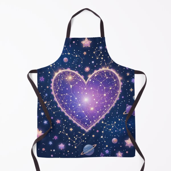 Item preview, "Cosmic Heart Constellation - Celestial Love and Starry Night Art designed and sold by latelierdechris.