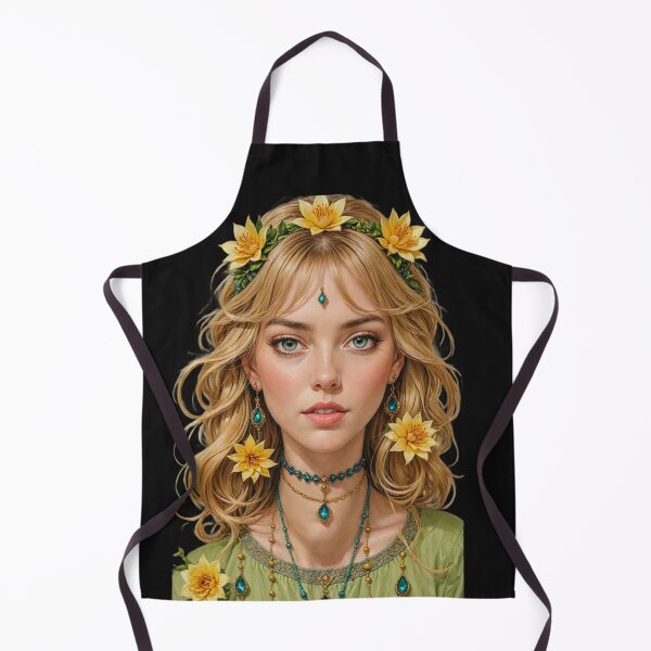 Item preview, The girl with the flower earrings by Sandra Lapierre designed and sold by newcuriosity.