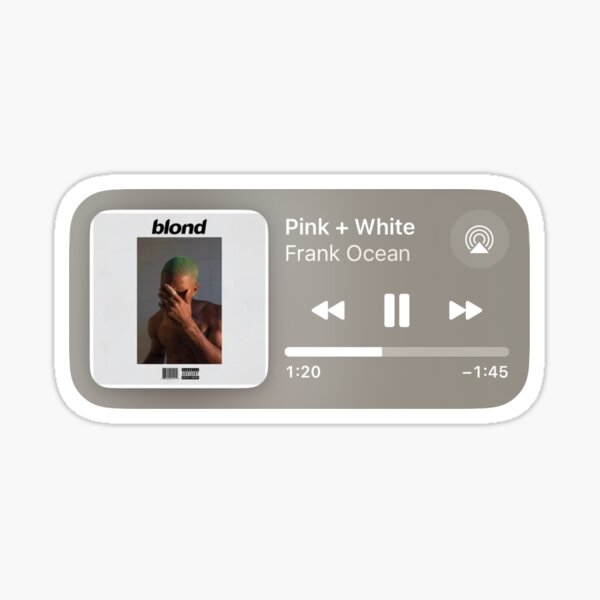 Item preview, Pink + White Music Player – Frank Ocean Inspired Design designed and sold by AndreBabii.