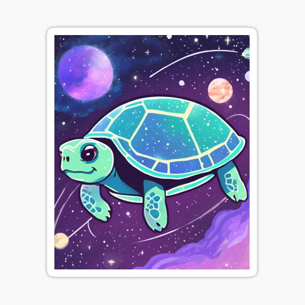 Item preview, Cute Turtle Explores Space designed and sold by Dareline.