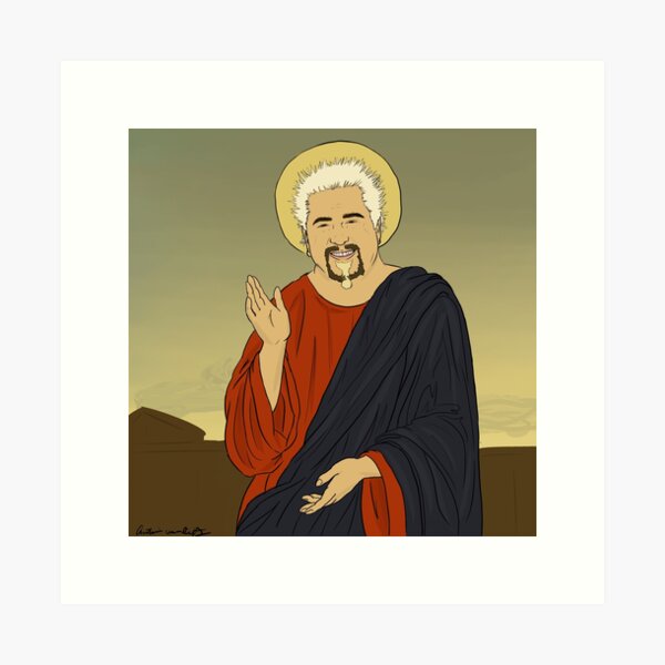 Item preview, Guy Fieri Jesus designed and sold by antoniabaloneya.