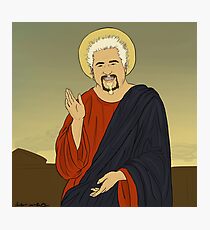 Guy Fieri Jesus Photographic Print