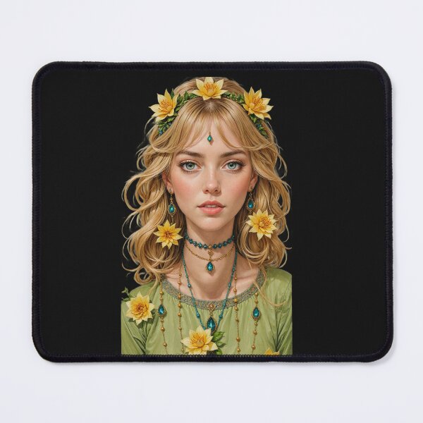 Item preview, The girl with the flower earrings by Sandra Lapierre designed and sold by newcuriosity.