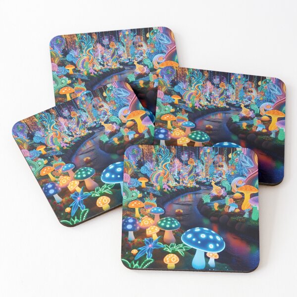 Item preview, Neon color magical forest designed and sold by Todo Shop.