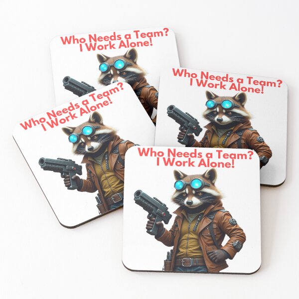 Item preview, Lone Wolf Raccoon – Sci-Fi Tactical Trash Panda  designed and sold by MOTAS Graphics .