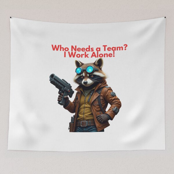 Item preview, Lone Wolf Raccoon – Sci-Fi Tactical Trash Panda  designed and sold by MOTAS FASHION .