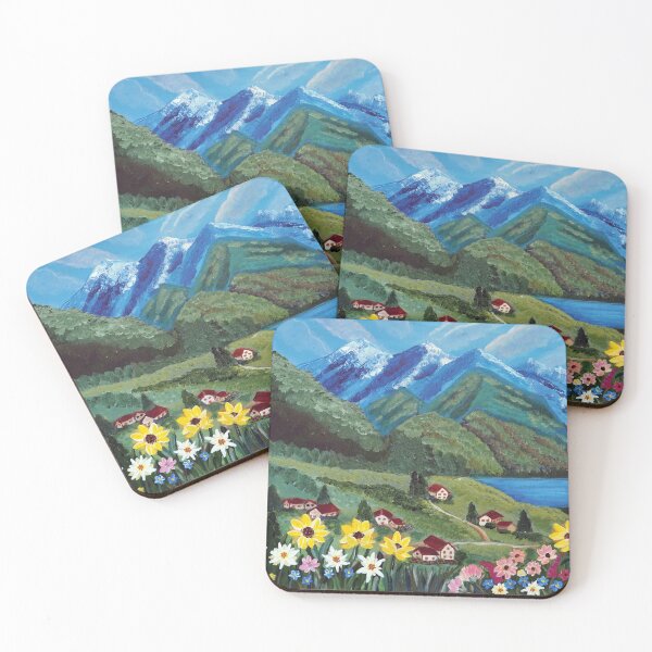 Item preview, The Heart of the Alps Acrylic Painting  designed and sold by Sara Grace Art.