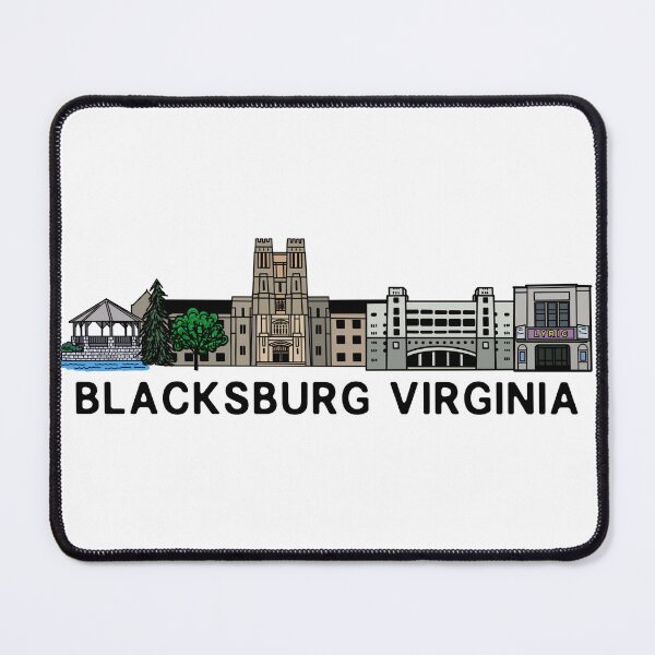Item preview, Ilustración del horizonte de Blacksburg, Virginia designed and sold by fiberandgloss.