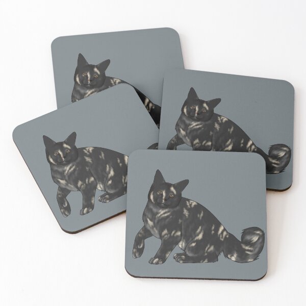 Item preview, Blue Tortoiseshell Smoke Cat designed and sold by terrifying.