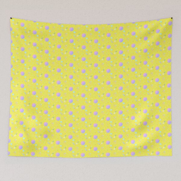 Item preview, Yellow pink multicolor dotted | original color combination dotty pattern designed and sold by lausn.