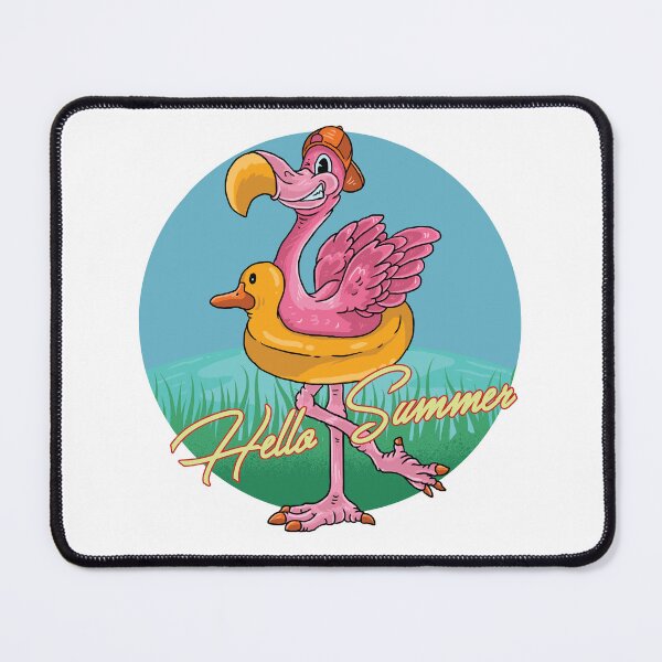 Item preview, Flamingo with Duck Float Illustration designed and sold by Richstd.