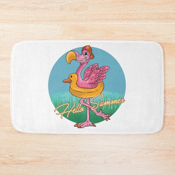 Item preview, Flamingo with Duck Float Illustration designed and sold by Richstd.
