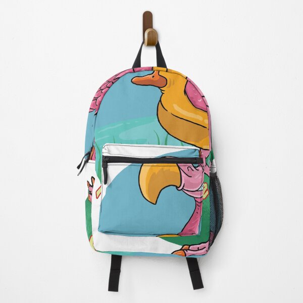 Item preview, Flamingo with Duck Float Illustration designed and sold by Richstd.