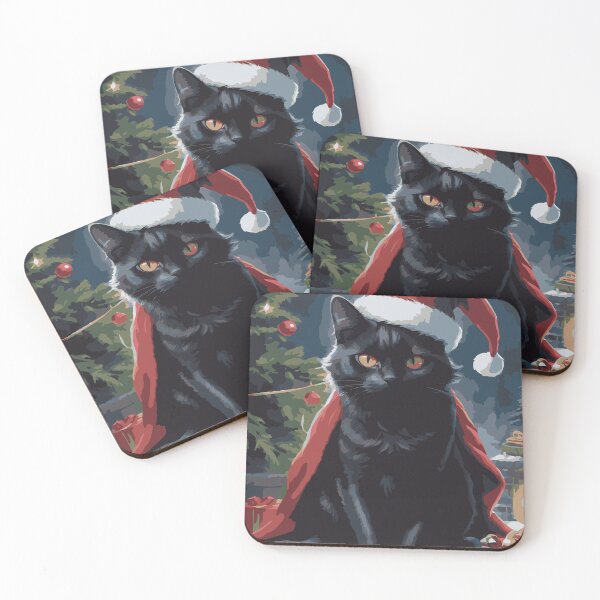 Item preview, Black Santa cat designed and sold by After De Moment.