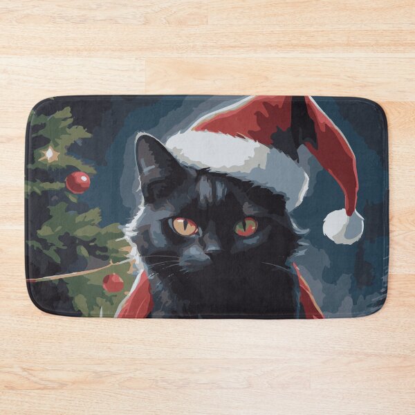 Item preview, Black Santa cat designed and sold by After De Moment.