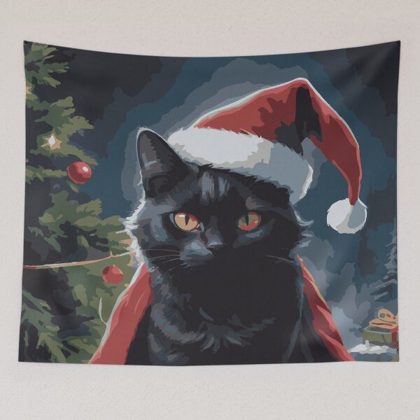 Item preview, Black Santa cat designed and sold by After De Moment.
