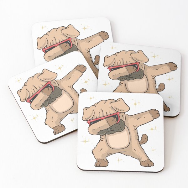Item preview, Dancing Pug in Sunglasses Illustration designed and sold by Richstd.