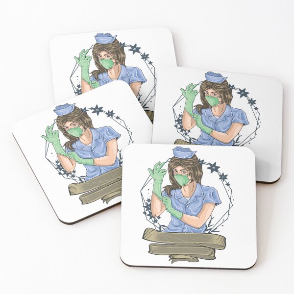 Item preview, Illustration of a Nurse Wearing Gloves and Mask designed and sold by Richstd.