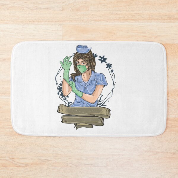 Item preview, Illustration of a Nurse Wearing Gloves and Mask designed and sold by Richstd.