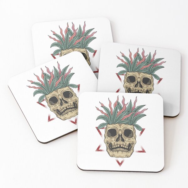 Item preview, Skull with Agave Plant Illustration designed and sold by Richstd.