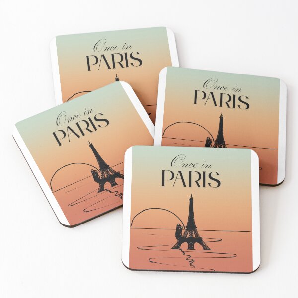 Item preview, Poster of a sunset in Paris designed and sold by Heraw Studio.