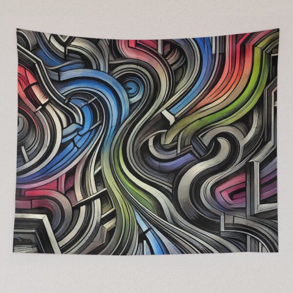 Item preview, Dynamic play of lines and colors designed and sold by Sigtrix.