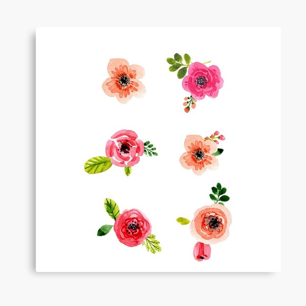 Little Flowers Canvas Print