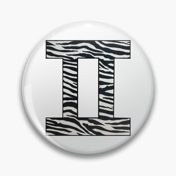 Item preview, Gemini zodiac sign zebra pattern designed and sold by Eva-vdz.