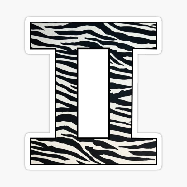 Item preview, Gemini zodiac sign zebra pattern designed and sold by Eva-vdz.