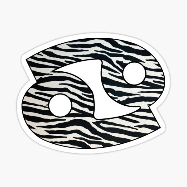 Item preview, Cancer zodiac sign zebra pattern designed and sold by Eva-vdz.