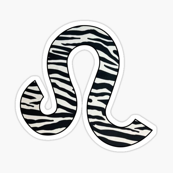 Item preview, Leo zodiac sign zebra pattern designed and sold by Eva-vdz.