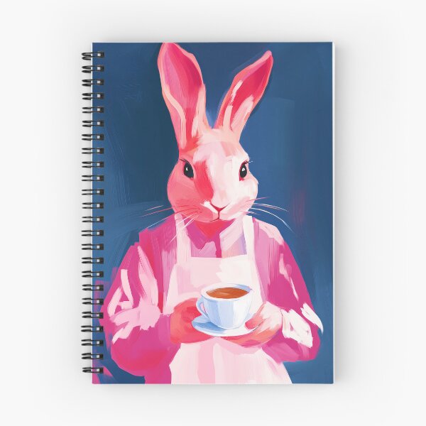 Item preview, It's Coffee Time! Bunny Themed Illustration designed and sold by triplethedot.