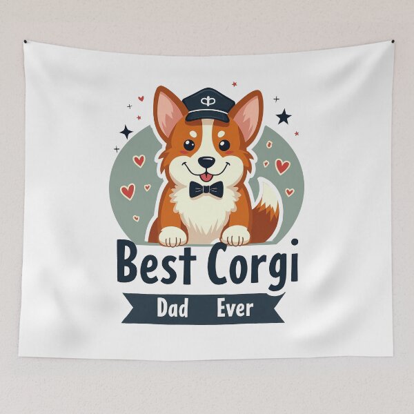 Item preview, Best Corgi Dad Ever – Playful Paternal Pride designed and sold by zoughlal.