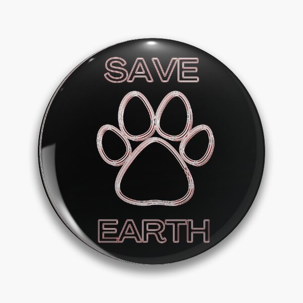 Item preview, Graphic environmental art for pins and for baseball caps designed and sold by markthespark.