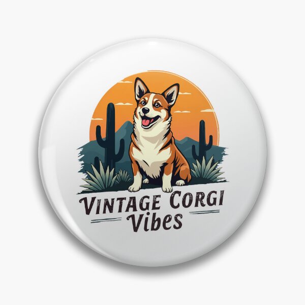 Item preview, Retro Vintage Corgi – Vintage Corgi Vibes Nostalgic Charm designed and sold by zoughlal.