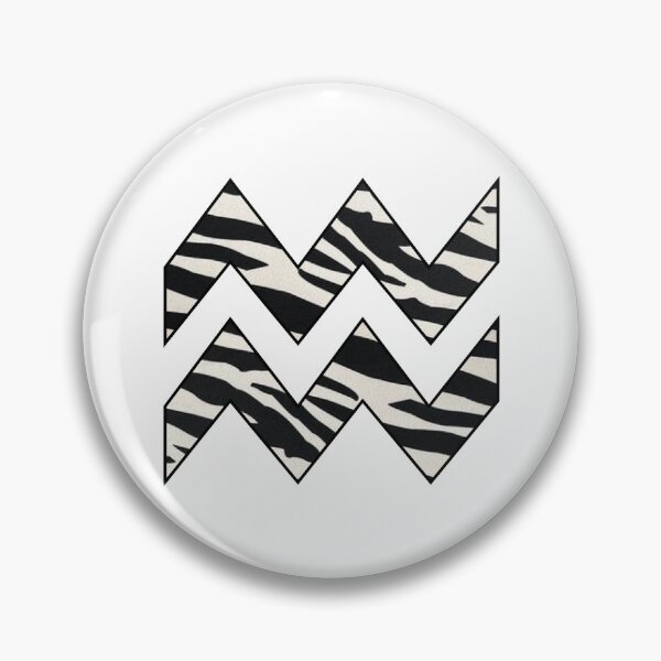 Item preview, Aquarius zodiac sign zebra pattern designed and sold by Eva-vdz.