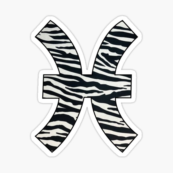 Item preview, Pisces zodiac sign zebra pattern designed and sold by Eva-vdz.