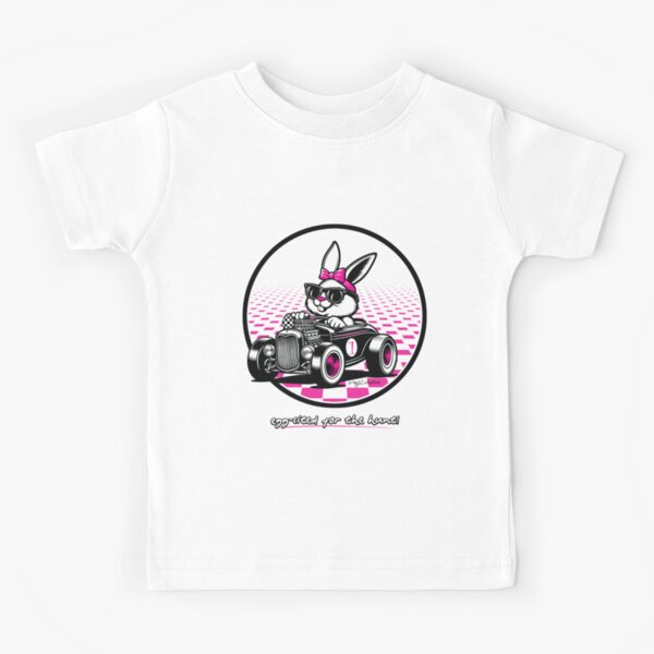 Item preview, bunny on the hunt! Hot Rod Bunny Girl Design designed and sold by ngsCreative.