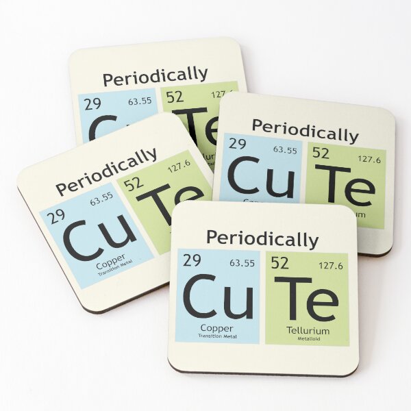 Item preview, Periodically CuTe - Periodic Table Wordplay designed and sold by chromavibes-art.